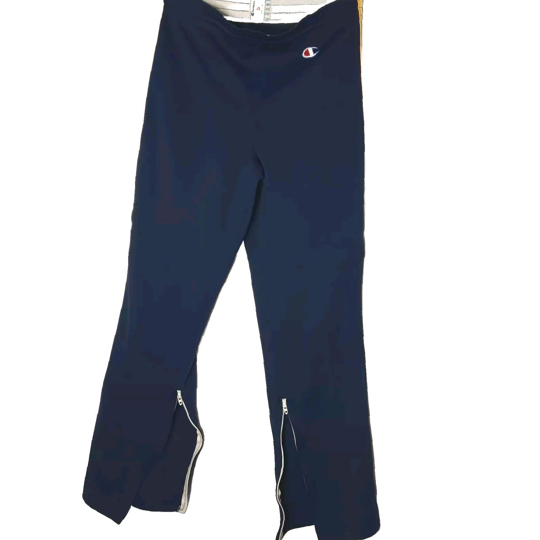 Champion VINTAGE Champion Pants Men S Blue Nylon Track Zip Side Stripe Vintage Track Pants Mens Size US 29 - 3 Thumbnail