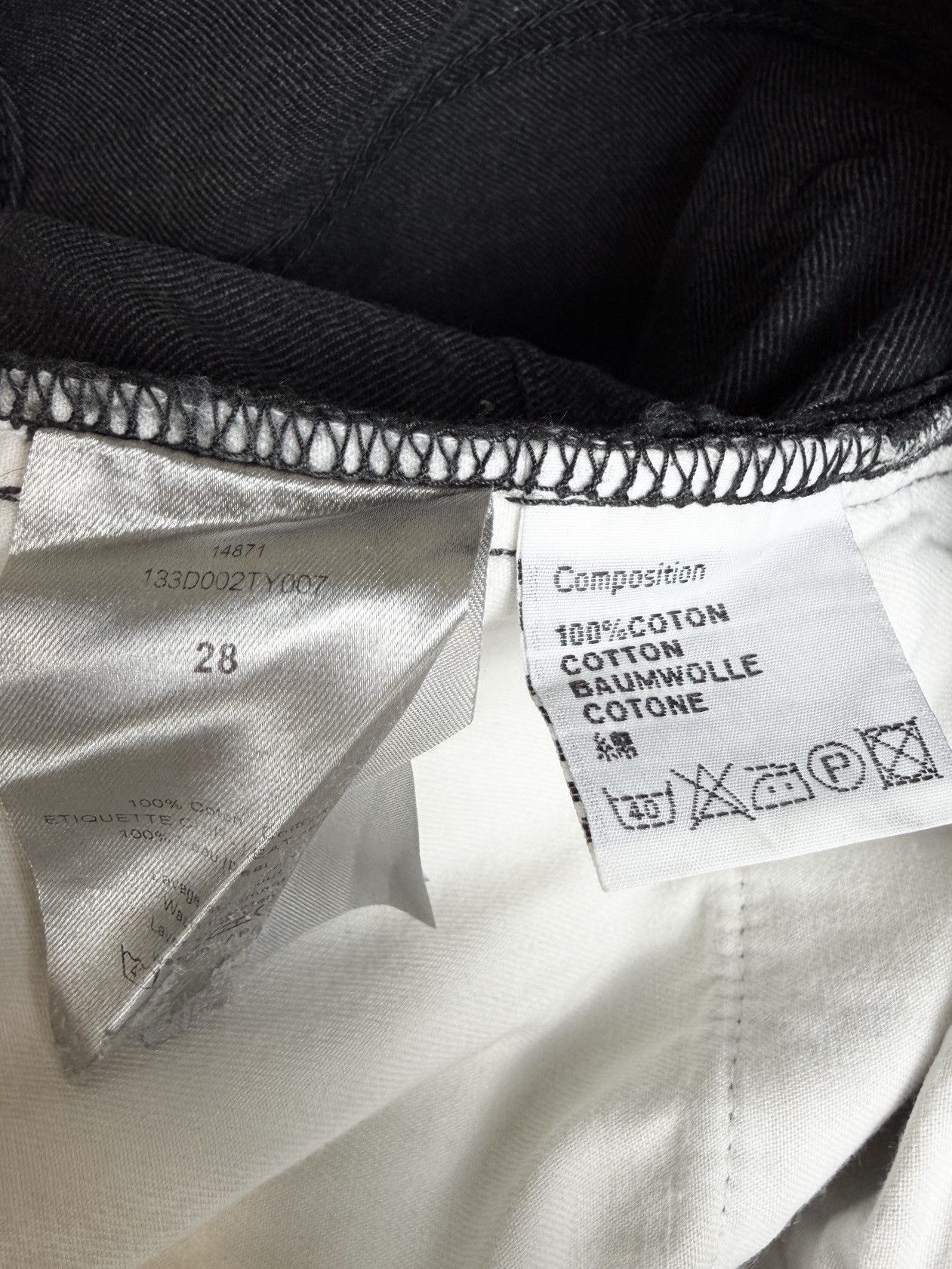 Dior Dior Homme Unaltered Dark Gray Skinny Denim Jeans KVA Size US 30 / EU 46 - 8 Thumbnail