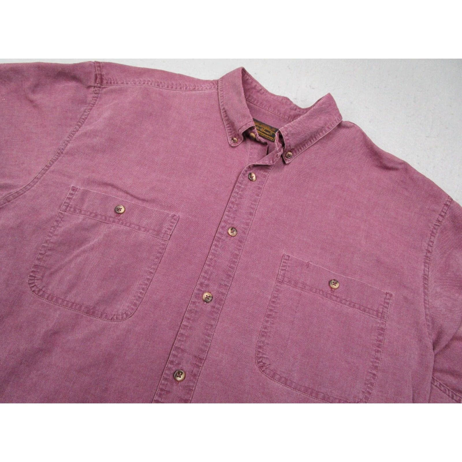 Eddie Bauer VINTAGE Eddie Bauer Shirt Mens Large Red Button Up Long Sleeve Hike Workwear 90s Bohemian Nature Outdoor Retro Mens Size US L / EU 52-54 / 3 - 2 Thumbnail