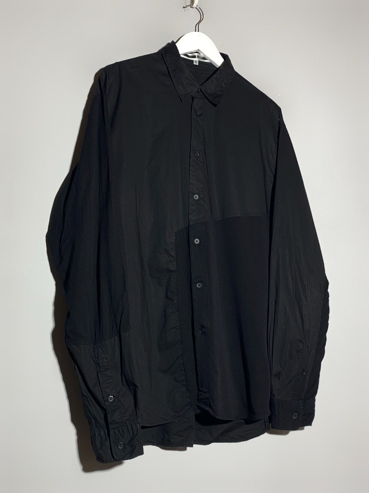 McQ Alexander McQueen MCQ Alexander McQueen Black Colorblock Avant Garde Shirt Size US L / EU 52-54 / 3 - 3 Thumbnail