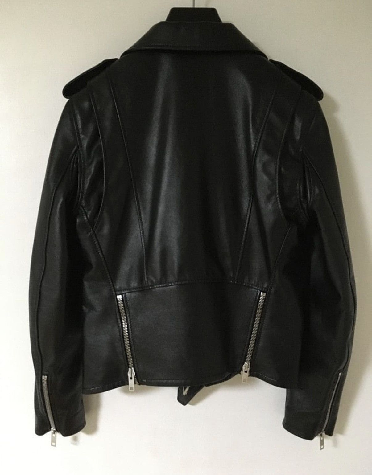 Celine Celine 19SS classic leather biker jacket sz48 Size US M / EU 48-50 / 2 - 2 Thumbnail