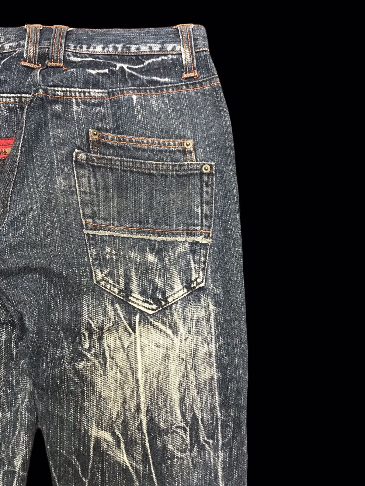Japanese Brand 💥SICK💥CLONEDEVGRU Rare Thunder Fades Jeans F237 Size US 31 - 12 Thumbnail