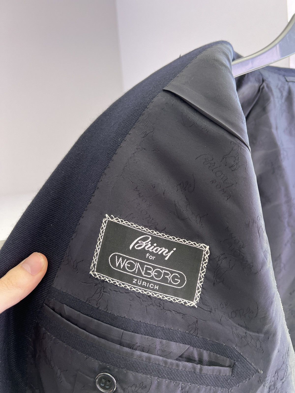 Brioni × Vintage Vintage Brioni Luxury Blazer Size 54L - 10 Thumbnail