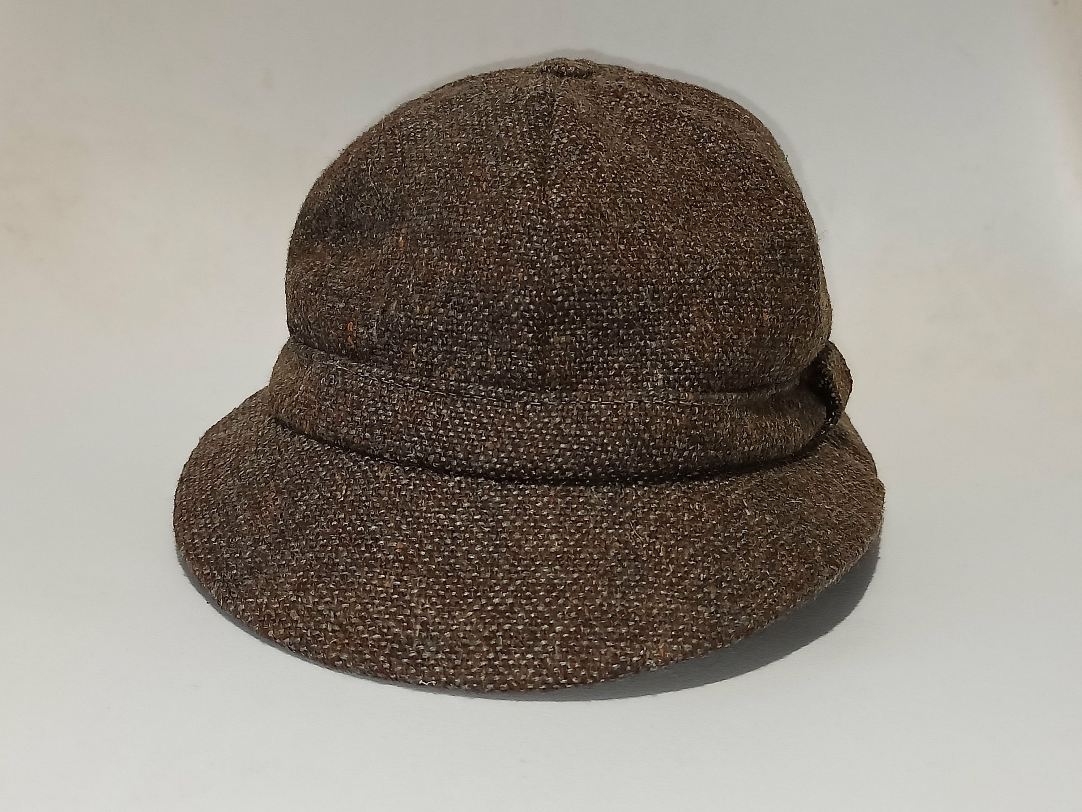Barbour × Vintage Barbour Wool Tweed Hat 70s Size ONE SIZE - 6 Thumbnail