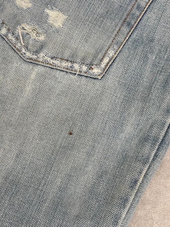 Dolce & Gabbana 2000s Dolce & Gabbana Blue Distressed Denim Jeans Size US 33 - 12 Thumbnail