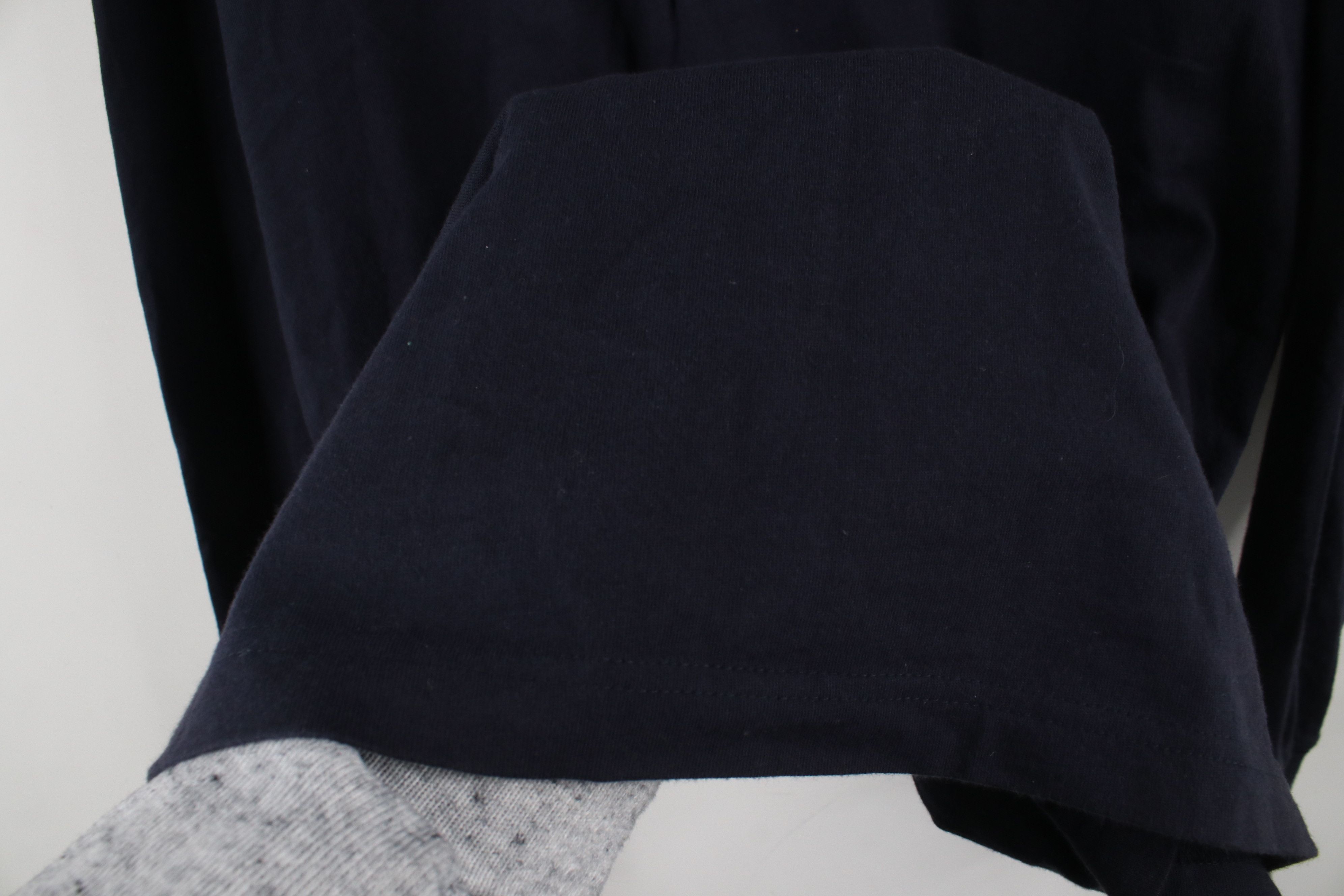Vintage Vintage 90s Streetwear Blank Long Sleeve Henley T-Shirt Blue Size US M / EU 48-50 / 2 - 7 Thumbnail