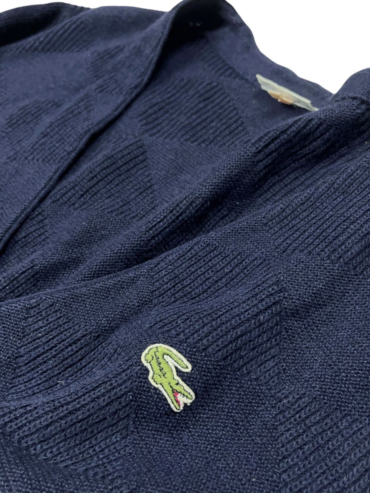 Lacoste Vintage 90s Lacoste Knitted Cardigan Made in France Size US XL / EU 56 / 4 - 4 Thumbnail