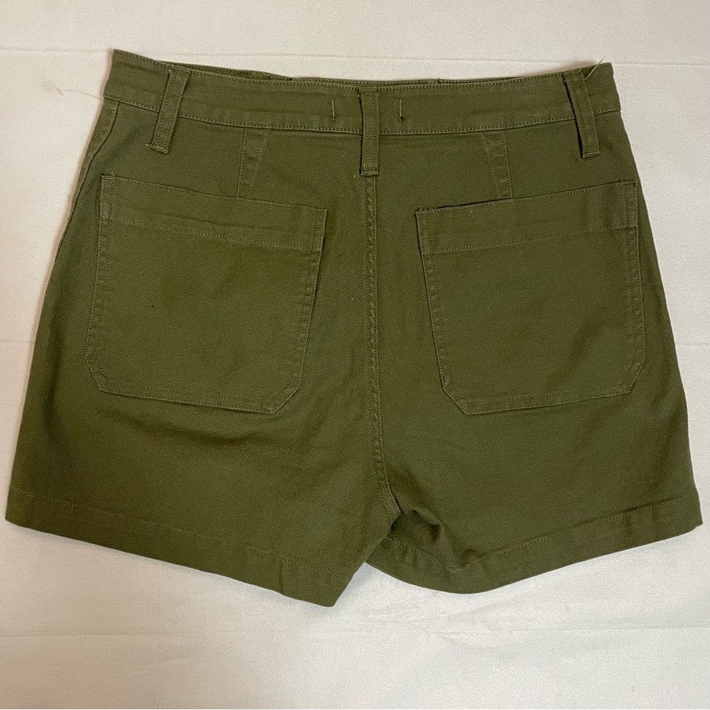 Madewell New Madewell Cotton Olive High Rise Shorts Size 30 Size 30" / US 8 / IT 44 - 8 Thumbnail