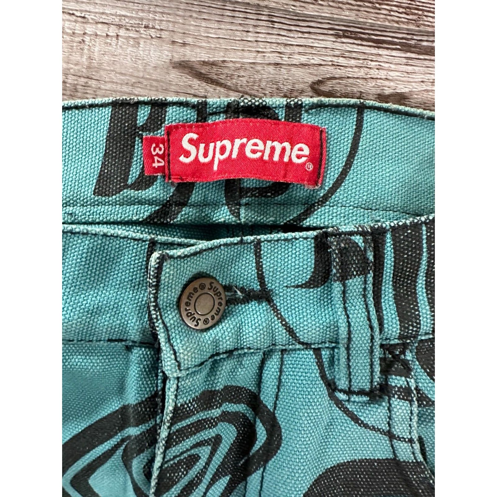 Supreme Supreme Painter Pant Teal Haida Size 34 / M | Grailed
