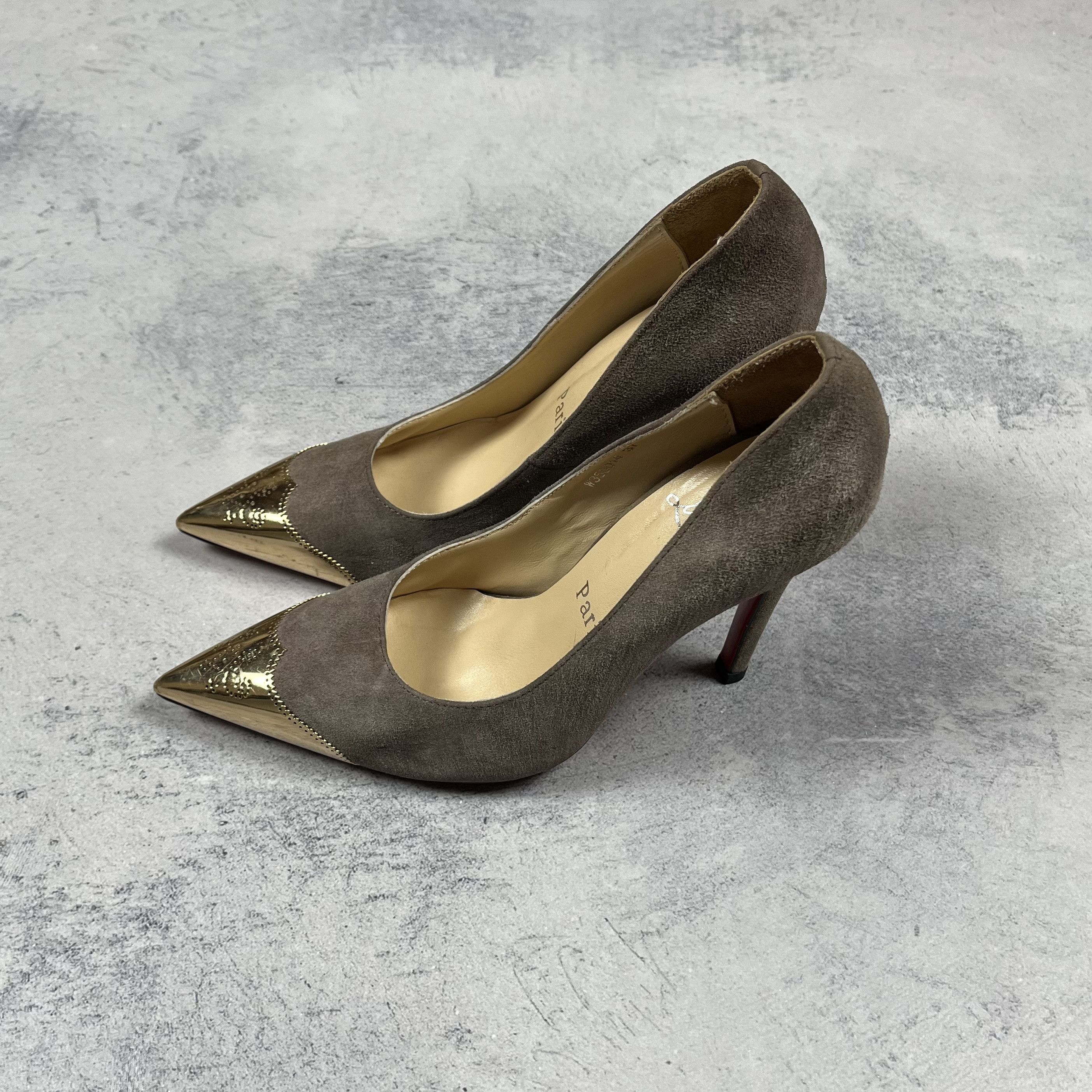 Christian Louboutin Christian Louboutin Suede Heels Size US 6.5 / IT 36.5 - 2 Thumbnail