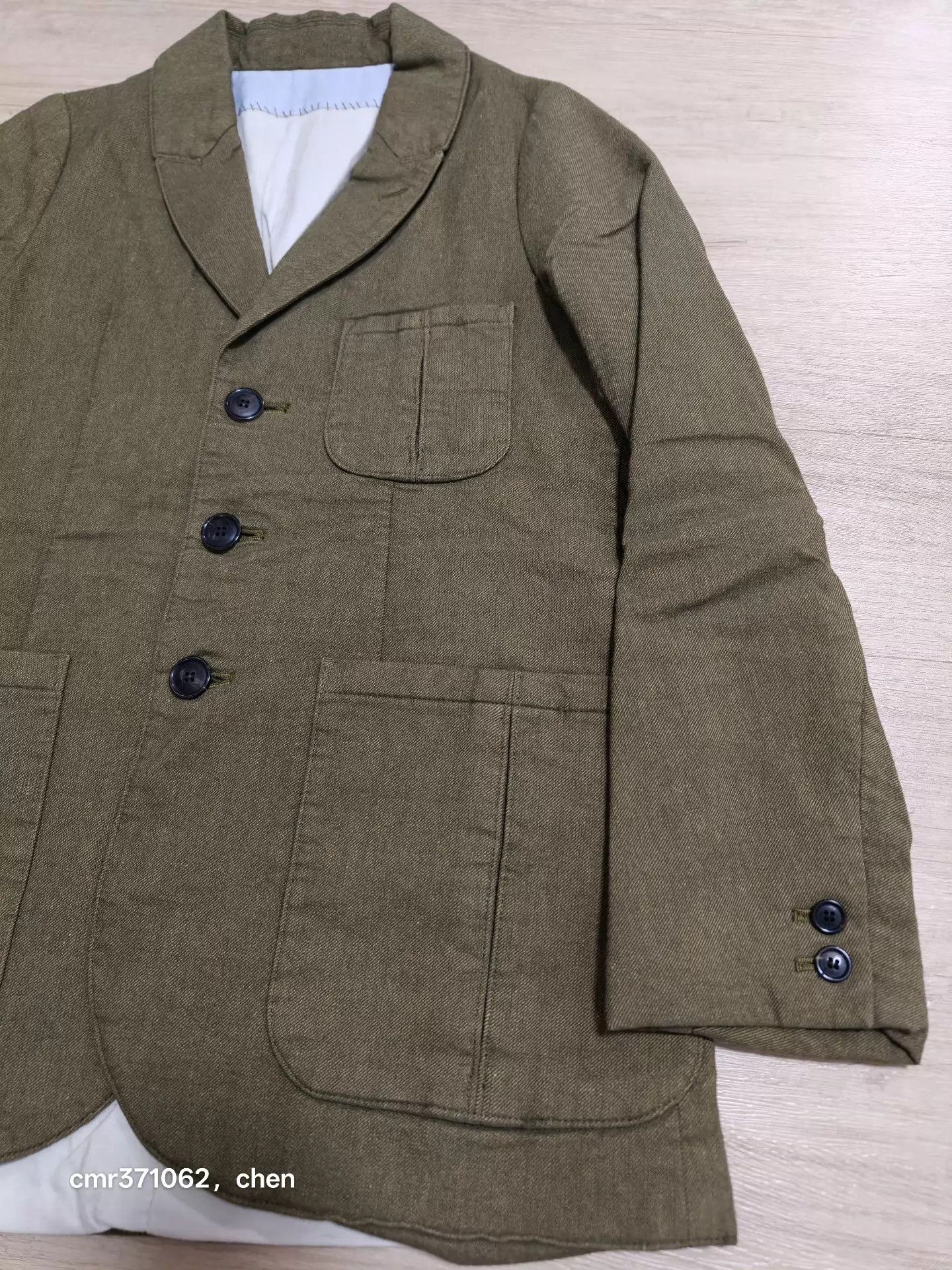 Visvim visvim 18aw rebecca jkt wmn's olive w1 wool-linen padded jkt Size S / US 4 / IT 40 - 2 Thumbnail