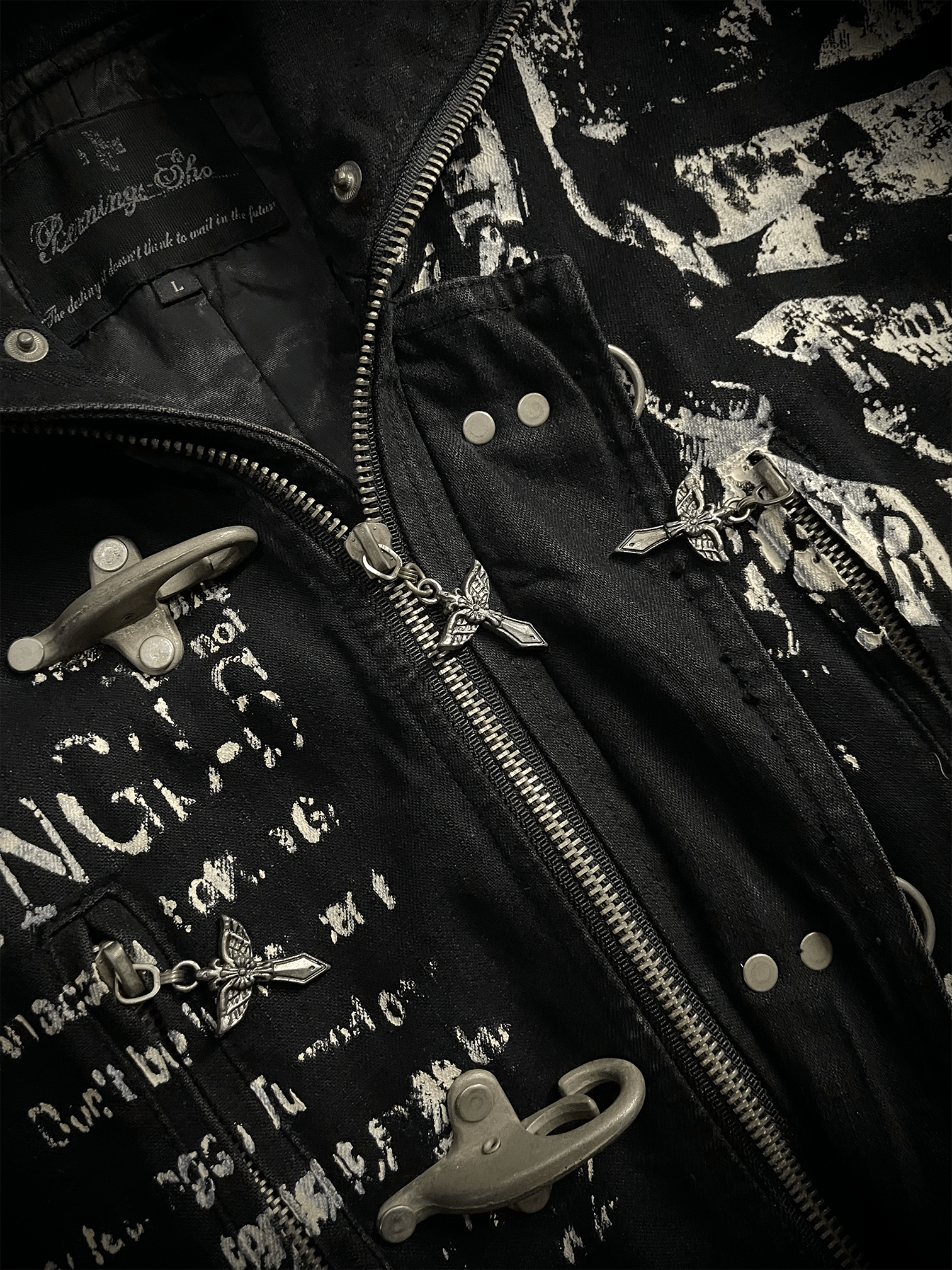 Japanese Brand Bernnings Sho Poem Seditionaries Buckle Denim Hoodie Jacket Size US S / EU 44-46 / 1 - 5 Thumbnail
