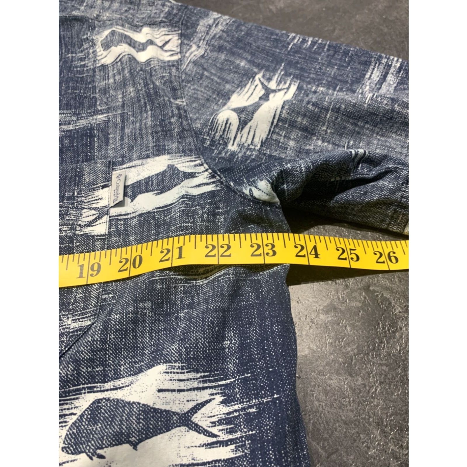 Vintage Columbia PFG Fishing Shirt Mens Medium Blue Fish Print Short Sleeve Size US M / EU 48-50 / 2 - 3 Thumbnail