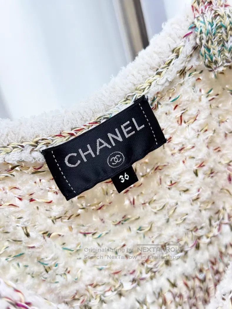 Chanel Chanel Knitted dress with multi-color thread suspender Size XS / US 0-2 / IT 36-38 - 5 Thumbnail