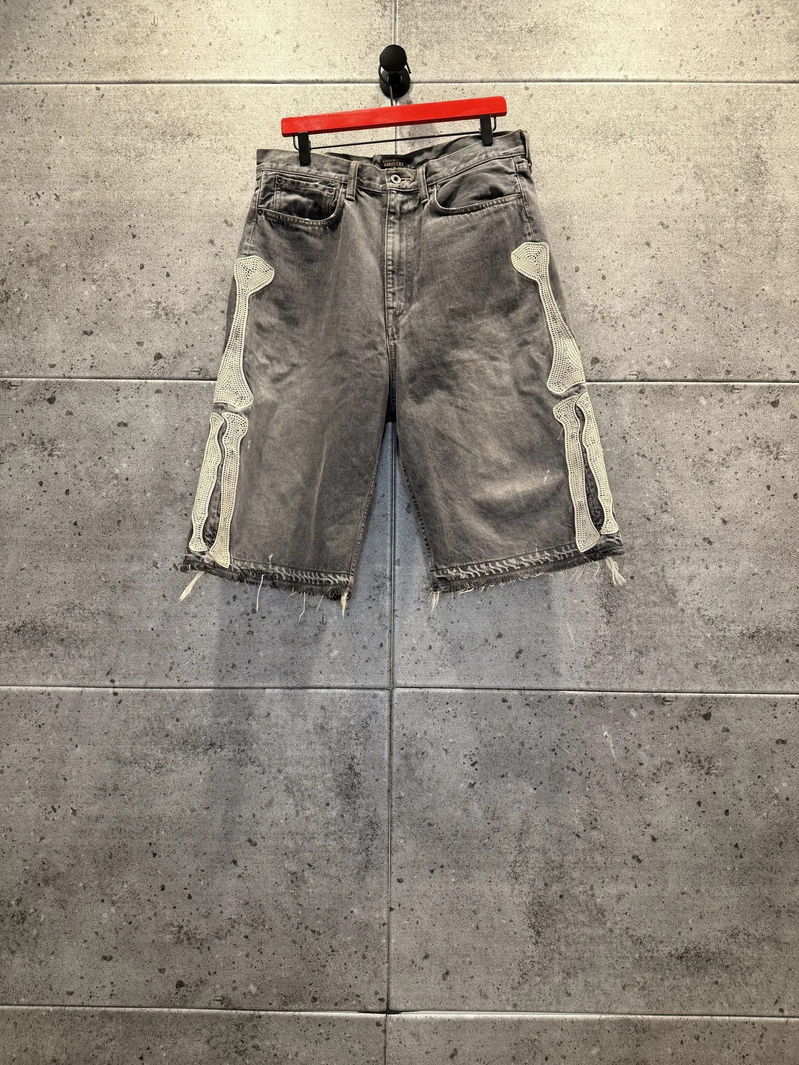 Kapital Kapital bone denim shorts Size US 34 / EU 50 - 1 Thumbnail