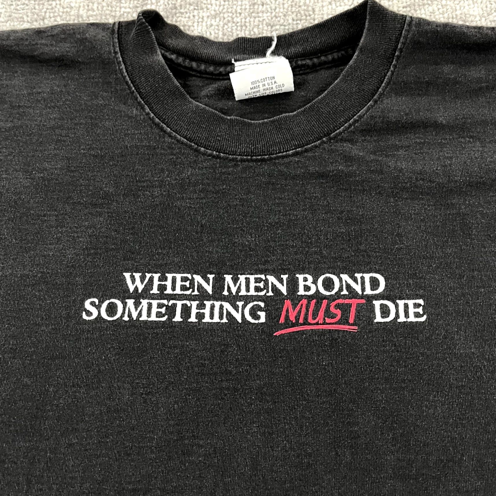 Vintage VINTAGE Rolling Thunder Shirt Mens XL Black Gray Hunting Deer Redneck Graphic Tee USA 90s Outdoors White Space: None? Size US XL / EU 56 / 4 - 4 Thumbnail