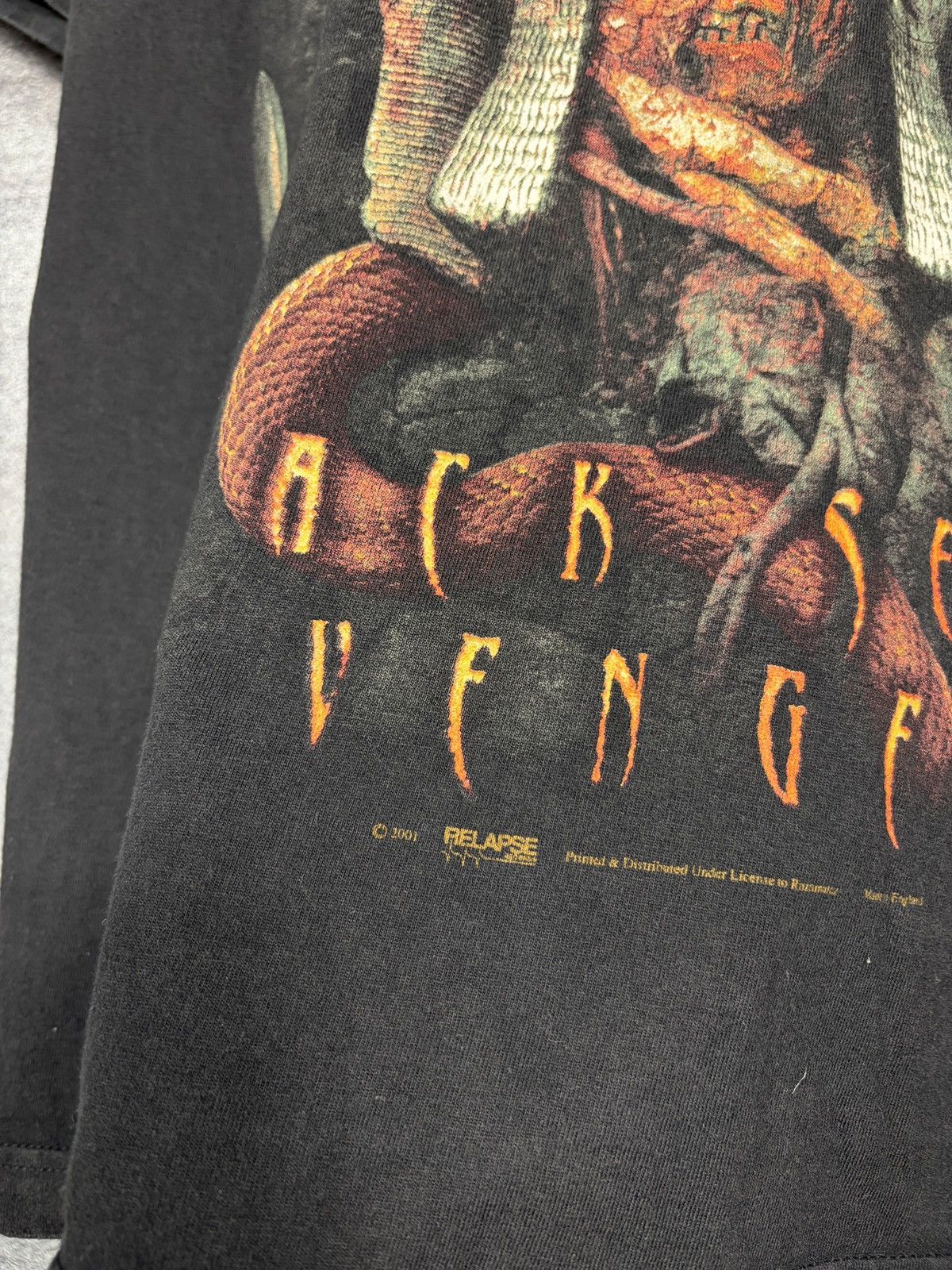 Band Tees Vintage 2001 Nile Back Seeds Of Vengeance Death Metal Tshirt Size US L / EU 52-54 / 3 - 7 Thumbnail