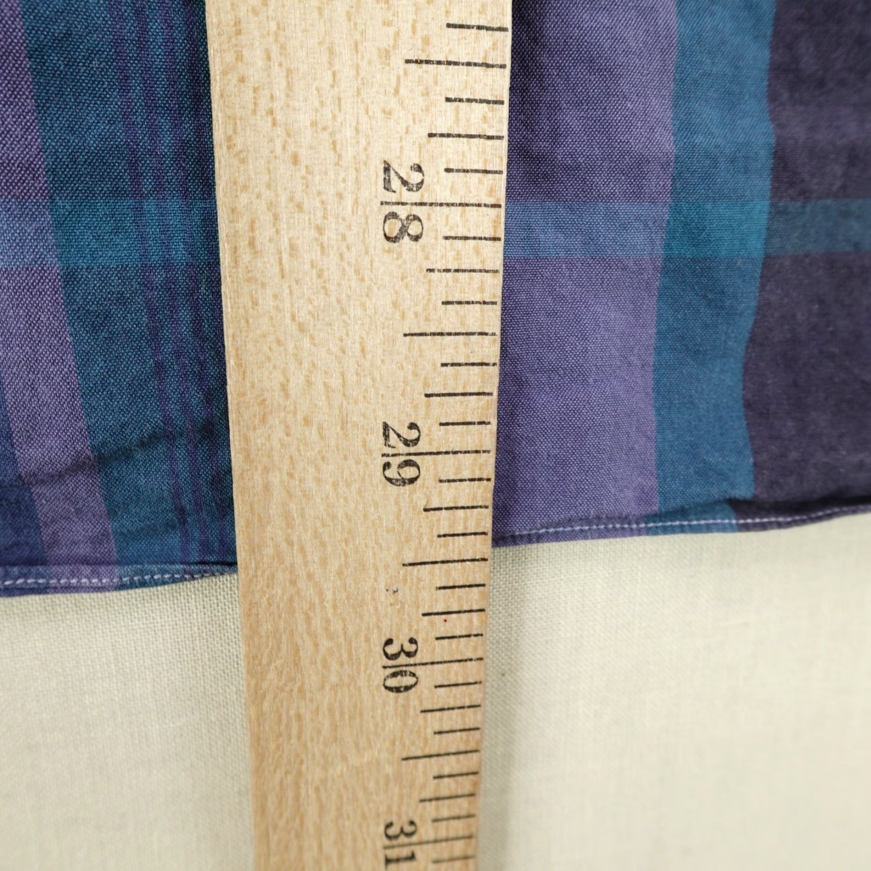 EIDOS Napoli Blue Plaid Button Up Shirt Mens Medium Long Sleeve