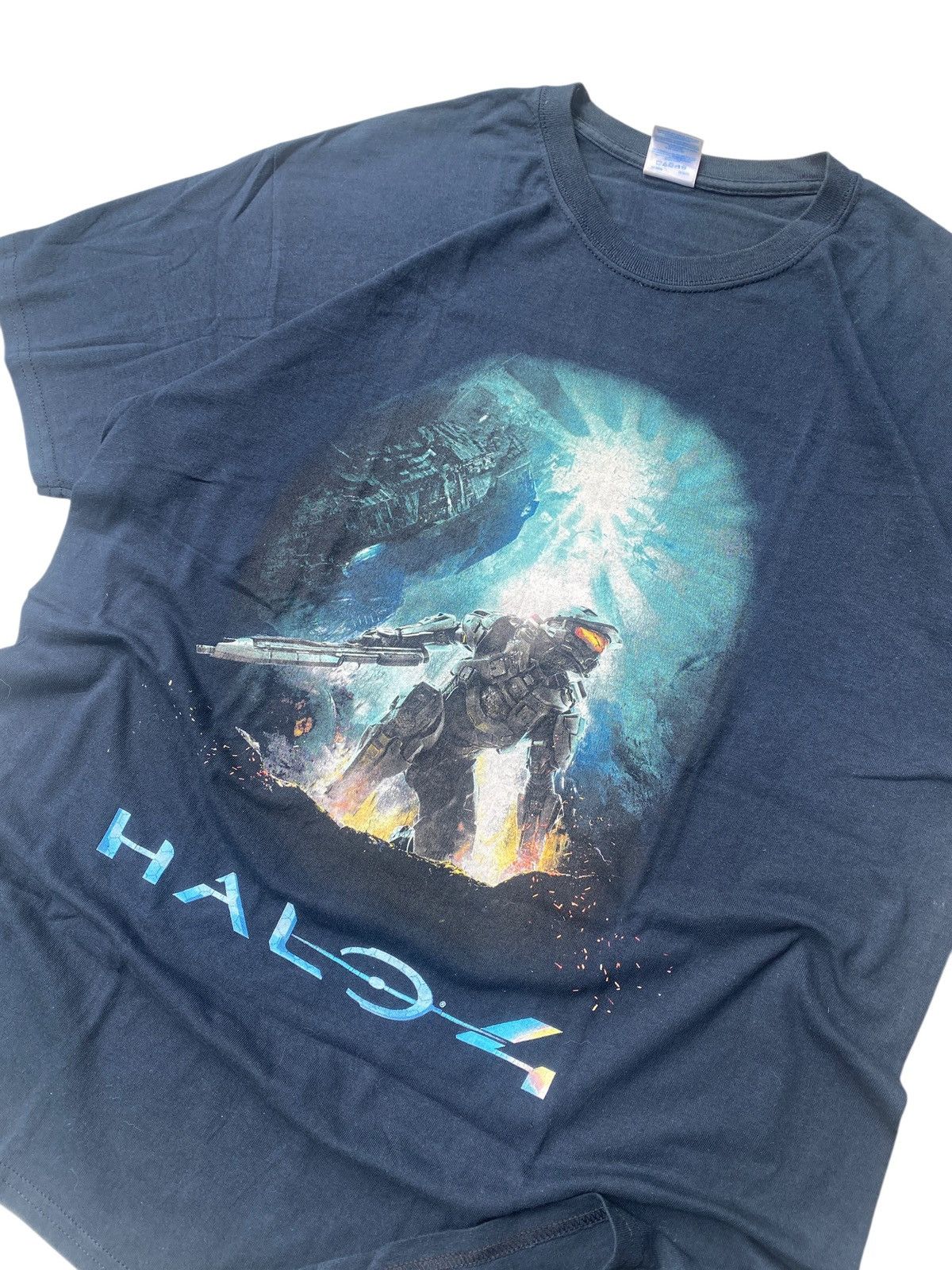 Vintage Vintage Halo 4 Promo Graphic Tee Gildan Heavy Cotton Xbox Size US L / EU 52-54 / 3 - 3 Thumbnail