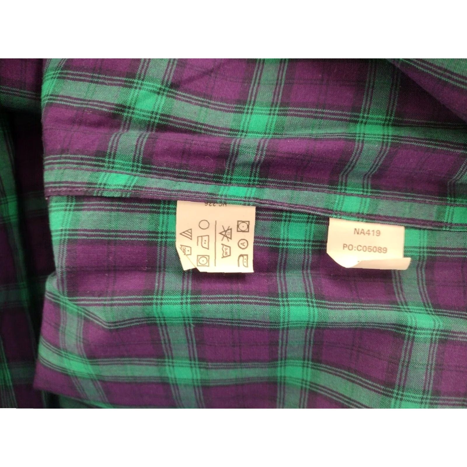 Chaps VINTAGE Chaps Shirt Mens Large Purple Green Plaid Long Sleeve Button-Up Size US L / EU 52-54 / 3 - 6 Thumbnail