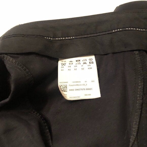 Hugo Boss Hugo boss men's black 100% virgin wool dress pants 36/32 Size 36R - 7 Thumbnail