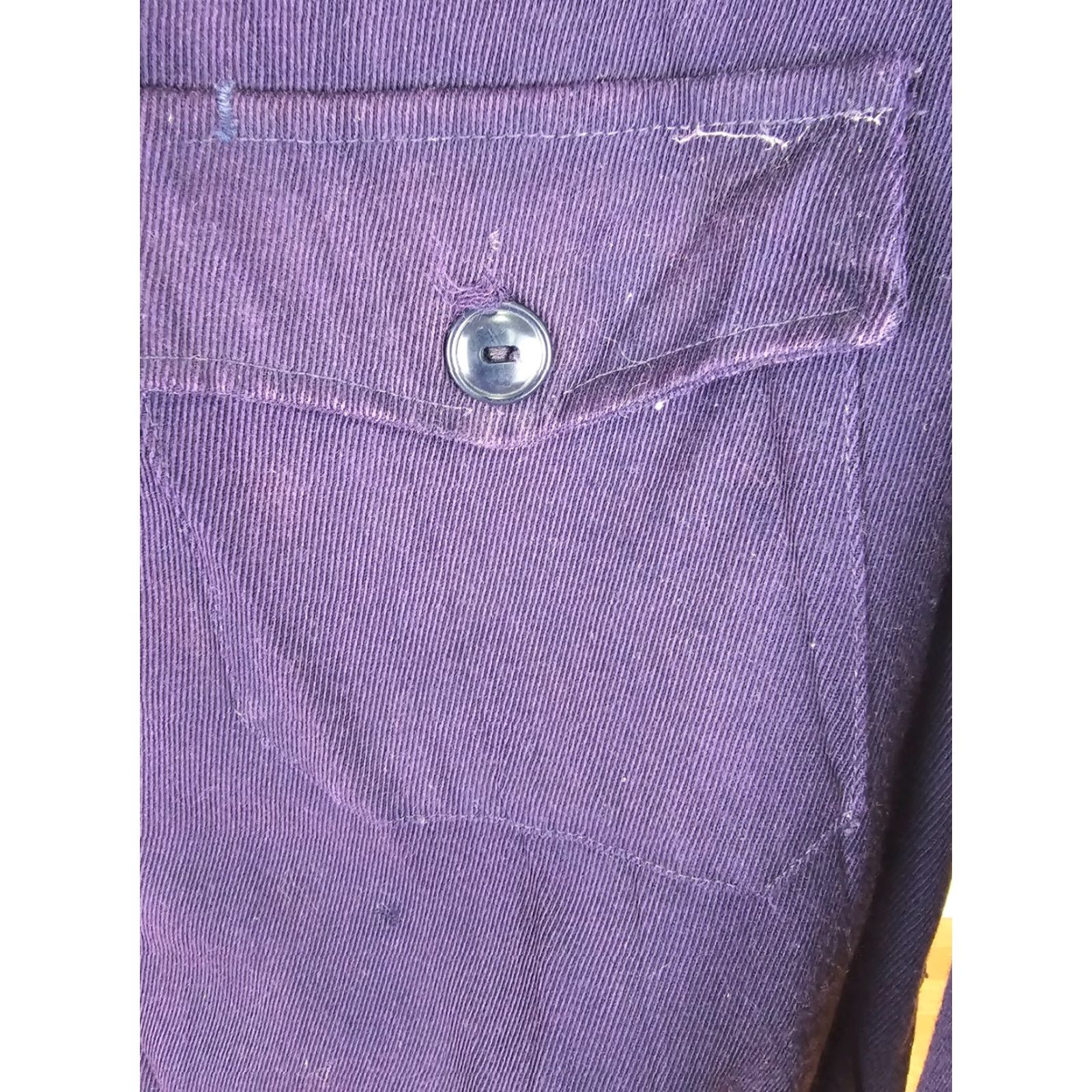 Vintage VINTAGE Purple Blanket Lined Work Mechanic Jacket SZ 44 Jacket Mens 44 Purple Bomber 50s USA Wool? Size US S / EU 44-46 / 1 - 2 Thumbnail