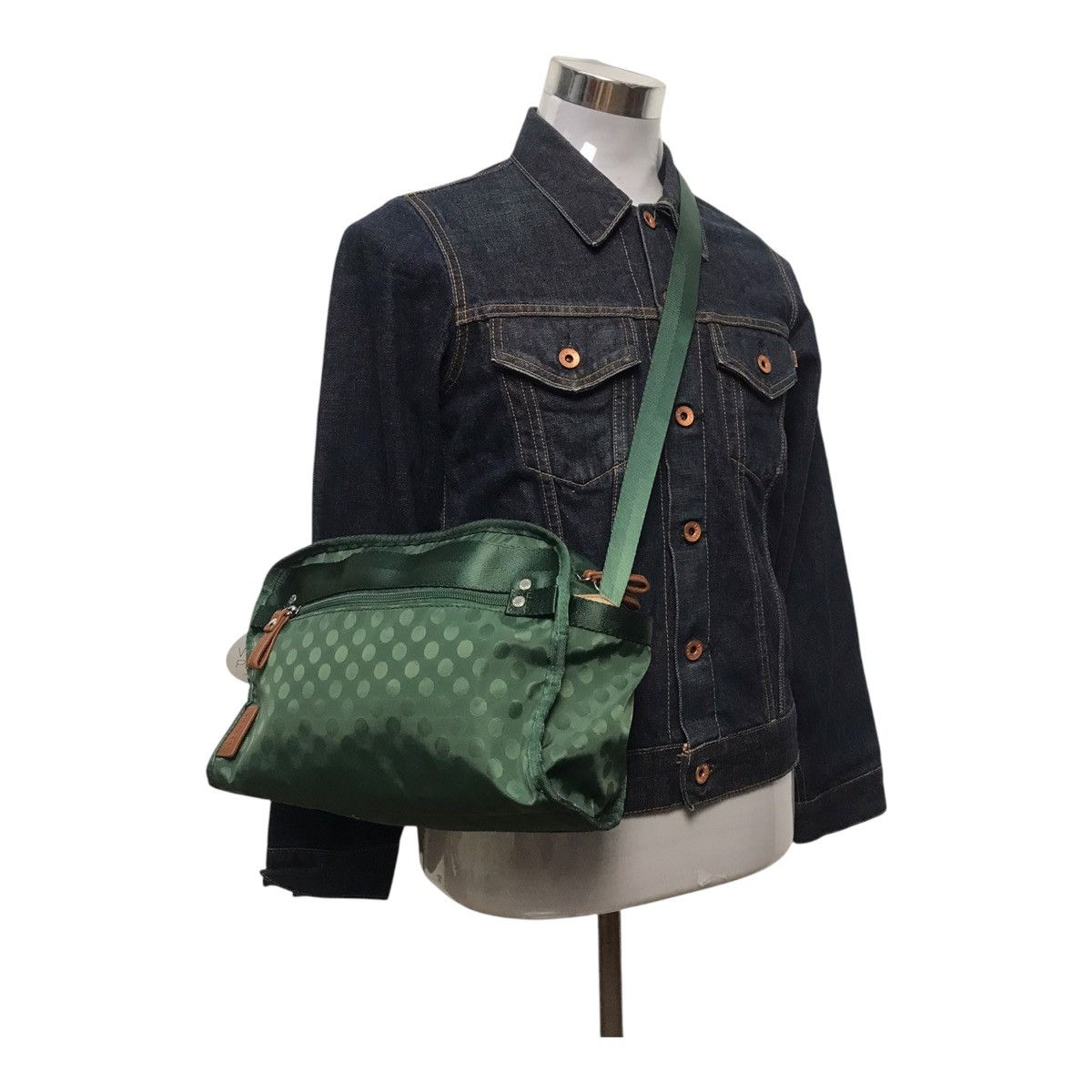 Japanese Brand × Y's × Yohji Yamamoto Yohji Yamamoto Dark Green Sling Bag Size ONE SIZE - 2 Thumbnail