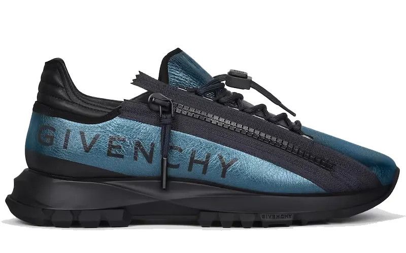 o1w1db10325 Spectre Zip Runners in Silver Blue