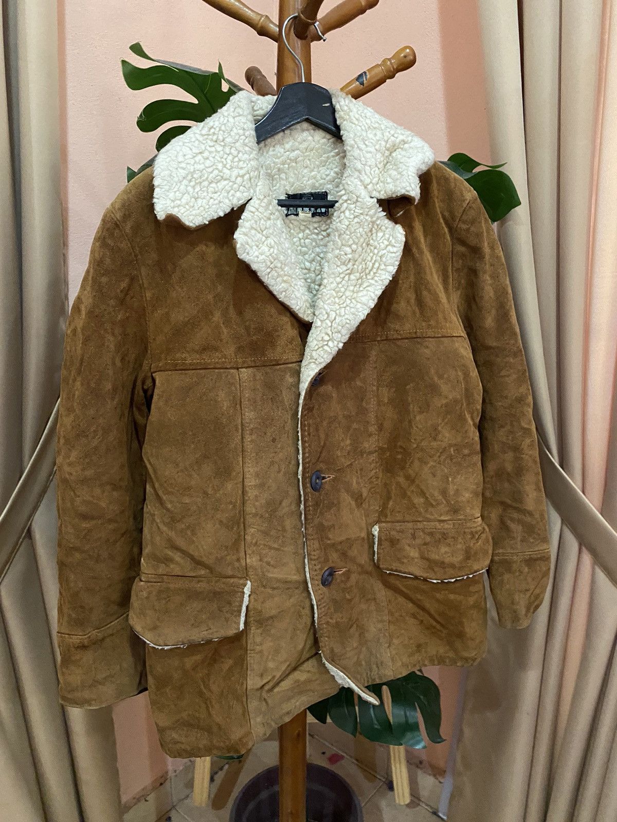 Other Vintage 1970s Mark IV Shearling-Lined Suede Jacket Size US S / EU 44-46 / 1 - 3 Thumbnail