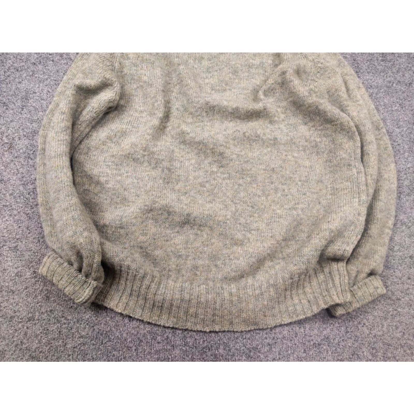 Vintage VINTAGE Judane of Shetland Scotland Pure Wool Green Crew Knit Sweater Size US L / EU 52-54 / 3 - 5 Thumbnail