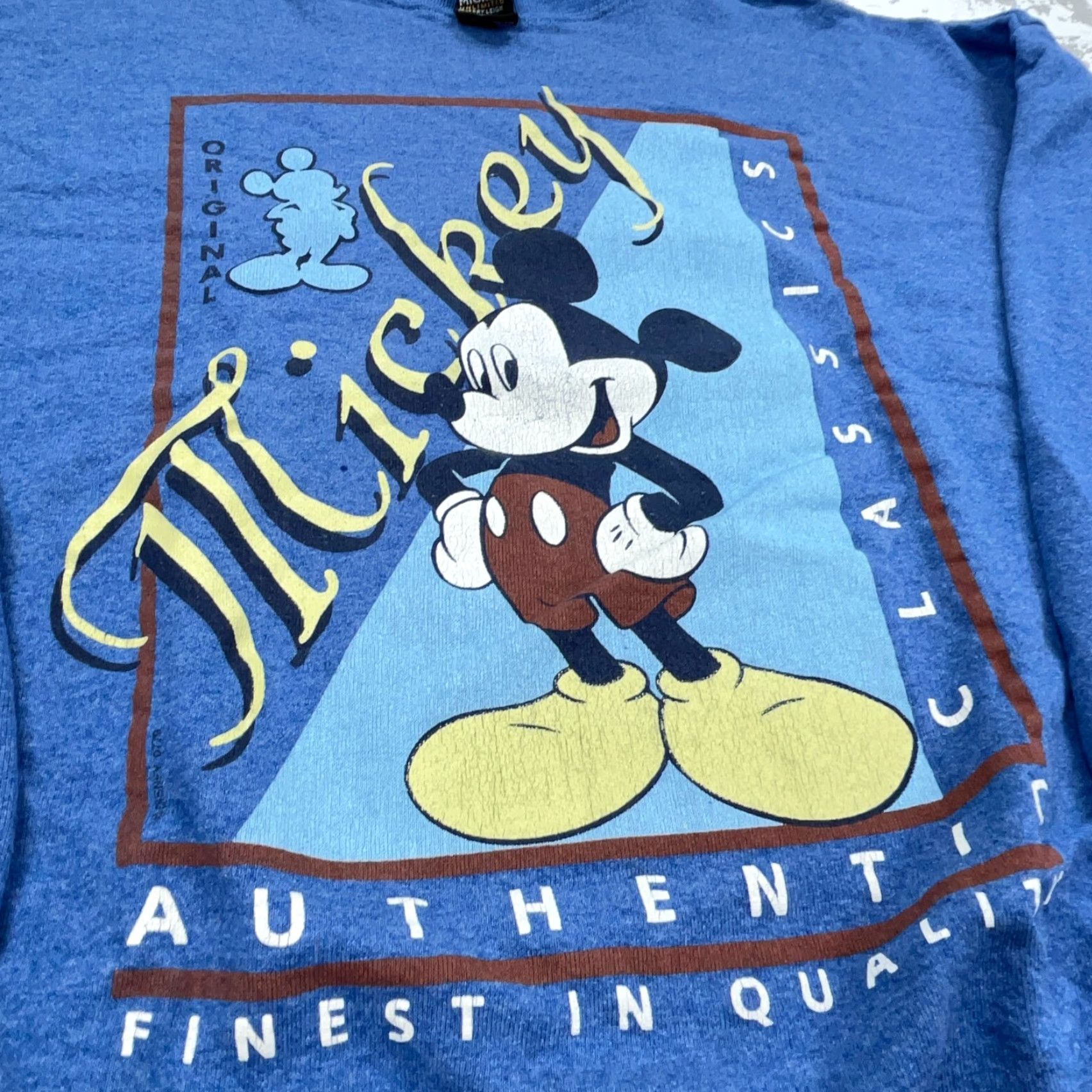 Mickey Unlimited VINTAGE Mickey Mouse Disney Sweatshirt Men XL Blue Crew Neck Pullover Cartoon Logo 90s Y2K Retro Size US XL / EU 56 / 4 - 3 Thumbnail