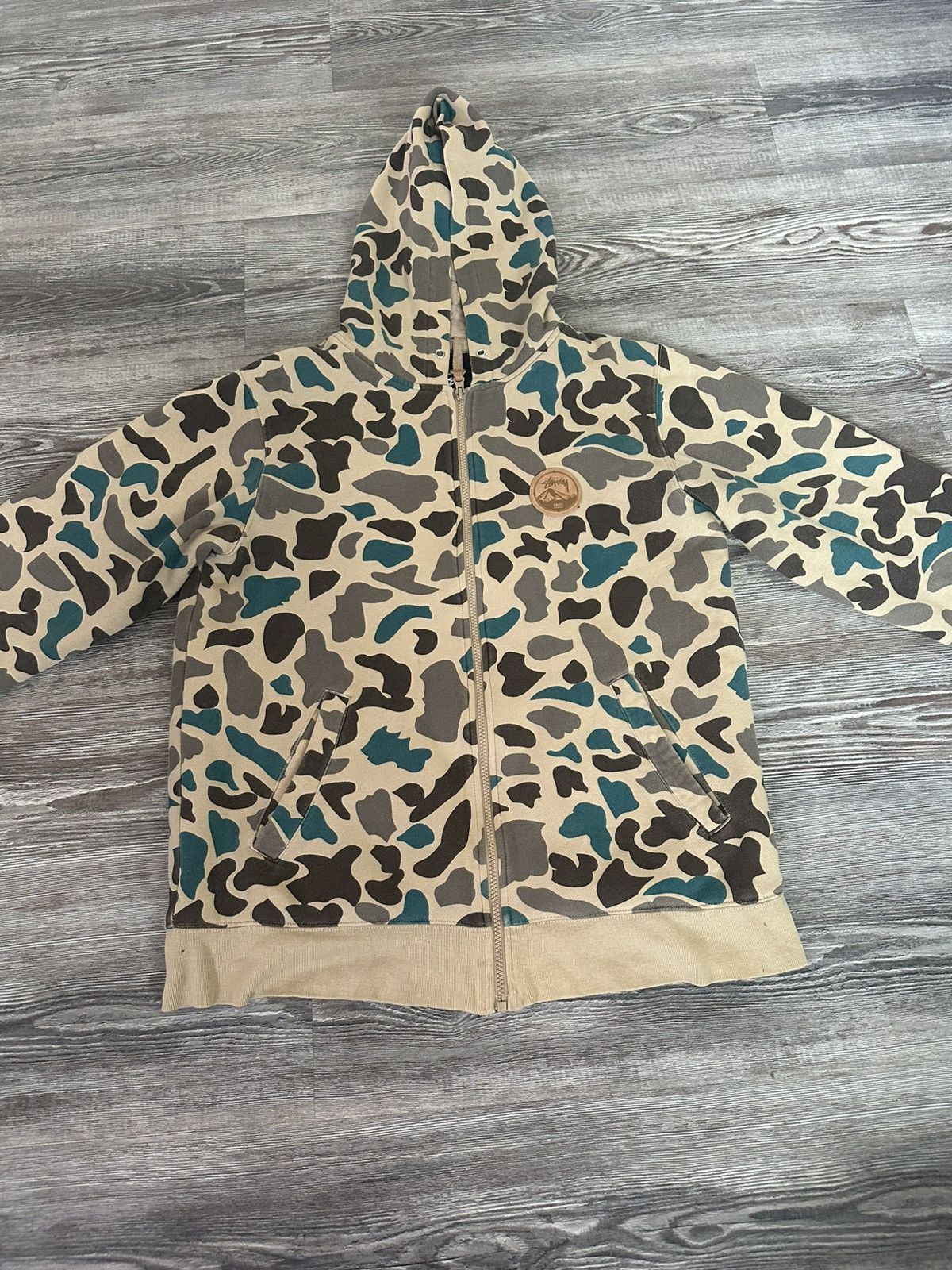 Stussy Stussy men’s camo lined zip up size L Size US L / EU 52-54 / 3 - 3 Thumbnail