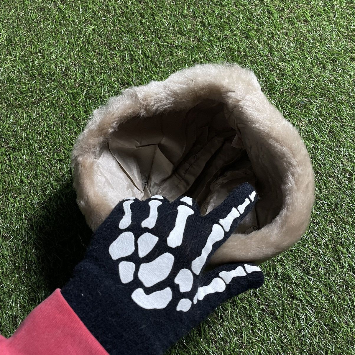 Vintage Vintage Y2K Fuzzy Mohair Beanie Cream Alt Goth Ushanka OS Size ONE SIZE - 4 Thumbnail