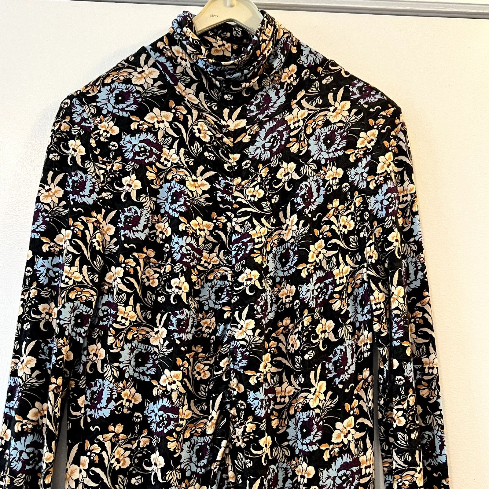 RHODE Rhode floral maxi tunic dress size S black beige SW Size S / US 4 / IT 40 - 3 Thumbnail