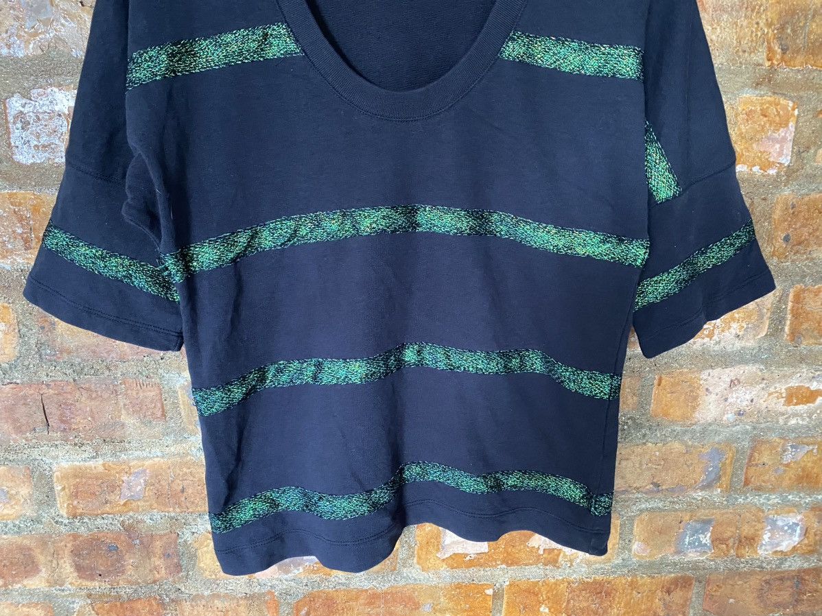 Dries Van Noten Embroidered green stripes sweat cotton 3/4 sleeves Size US S / EU 44-46 / 1 - 4 Thumbnail