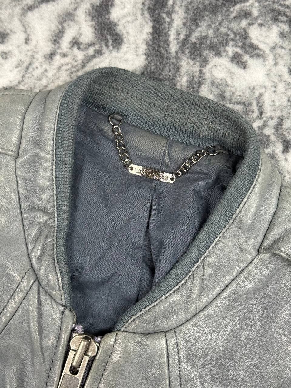 Allsaints Vintage Allsaints Leather Bomber Jacket Biker 00s Y2K Size US M / EU 48-50 / 2 - 4 Thumbnail