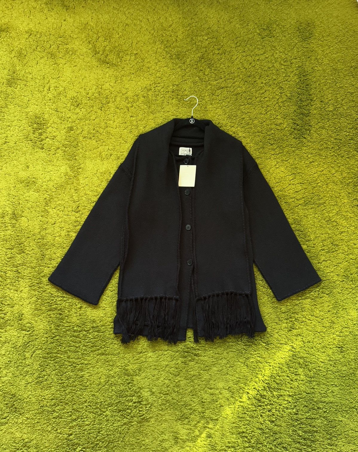 Designer × Toteme Toteme NWT avant garde wool blend embroidered scarf jacket Size XS / US 0-2 / IT 36-38 - 1 Thumbnail