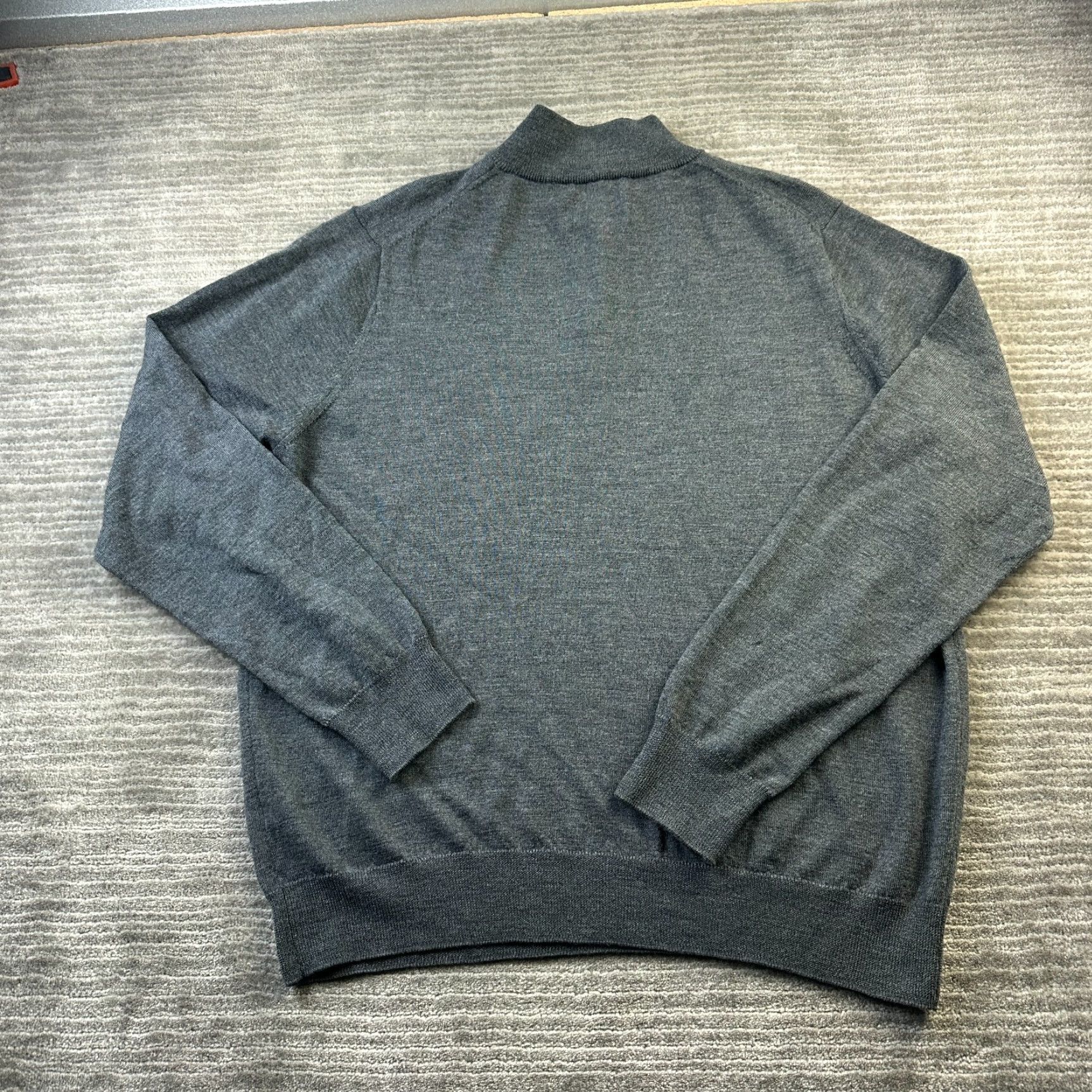 UNTUCKit UNTUCKit Sweater Mens 3XL Gray Knit Merino Wool Pullover Size US XXL / EU 58 / 5 - 2 Thumbnail