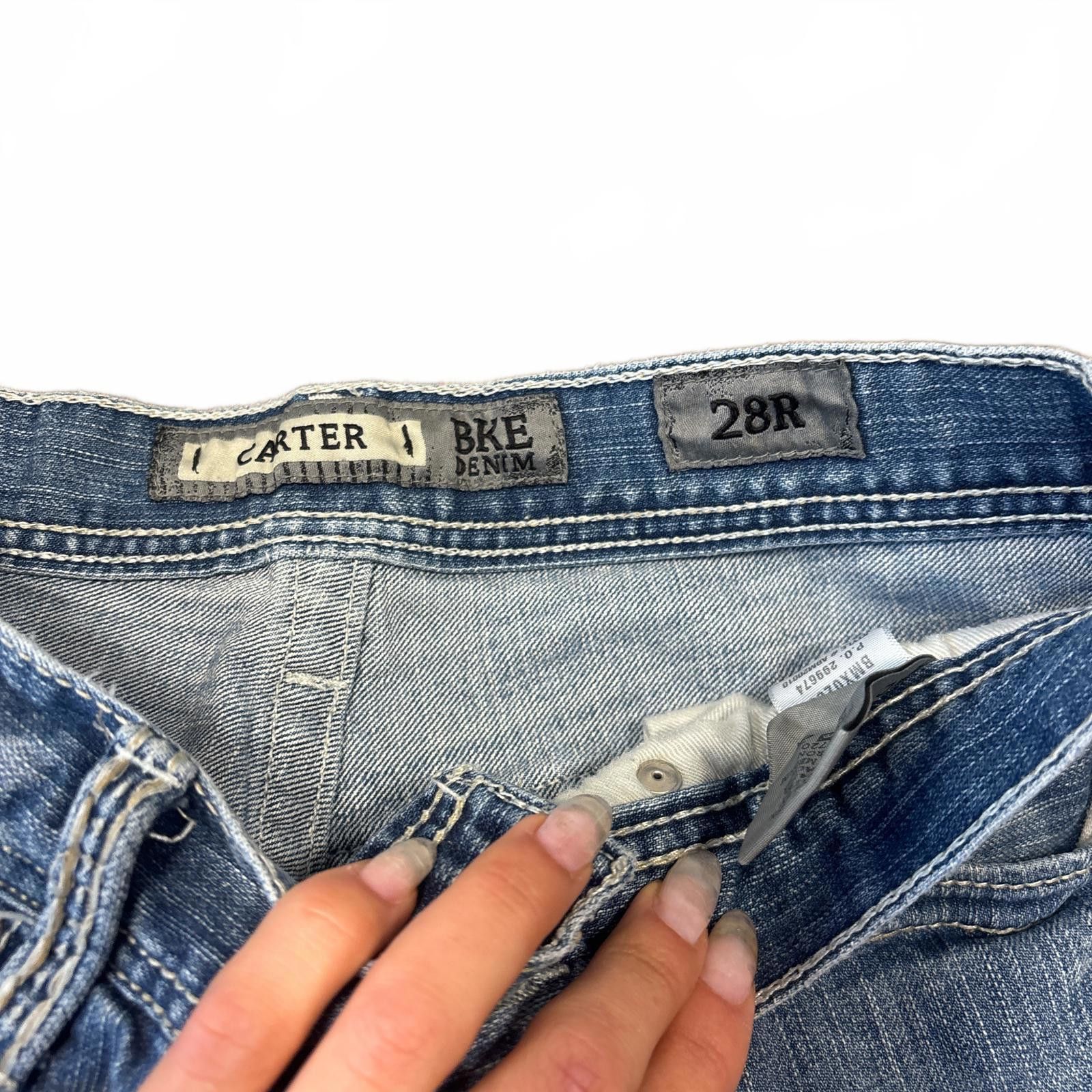 BKE y2k vintage distressed low waisted BKE jeans Size 28" / US 6 / IT 42 - 4 Thumbnail