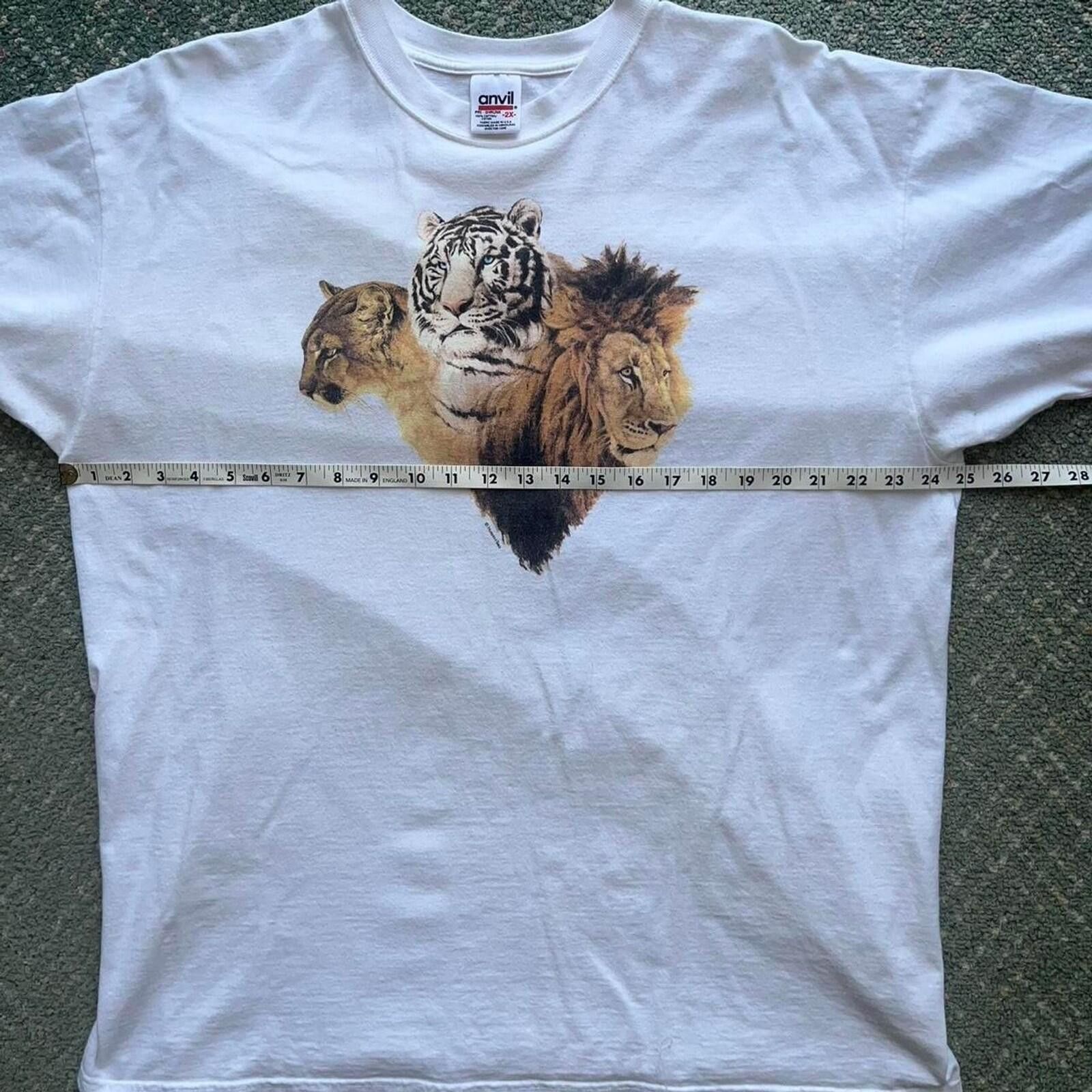 Anvil Vintage Human-i-Tees Wildlife Animal Graphic T-Shirt 2XL Size US XXL / EU 58 / 5 - 5 Thumbnail
