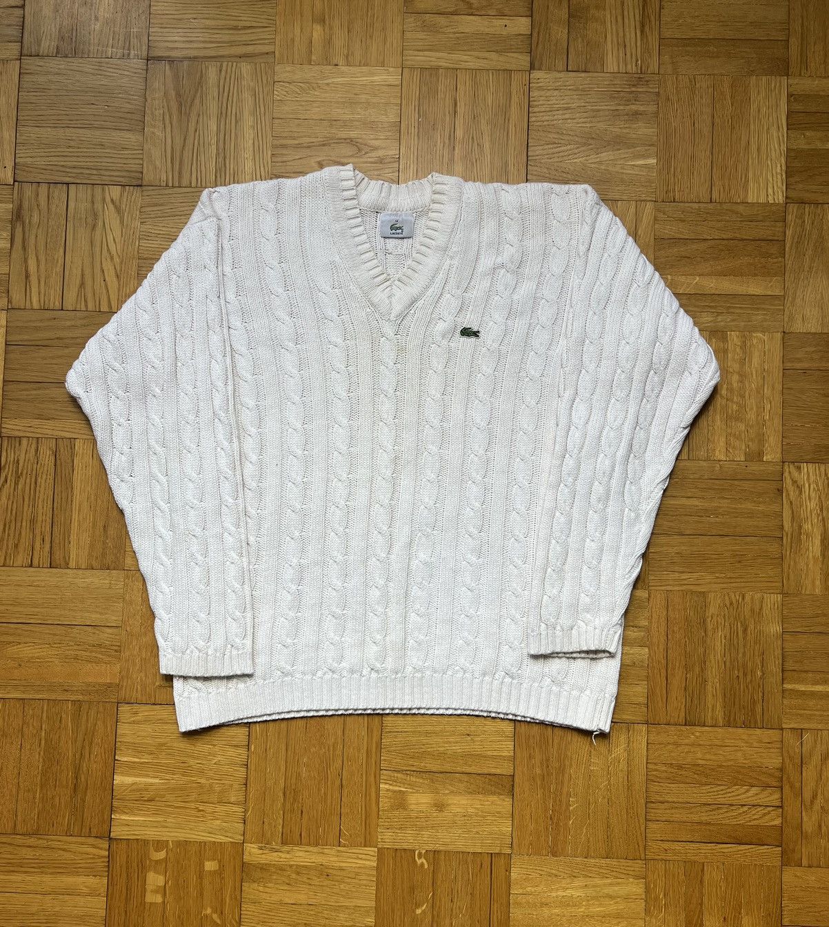 Lacoste × Vintage Unisex Braid Sweater Lacoste Small Logo Size US M / EU 48-50 / 2 - 1 Thumbnail