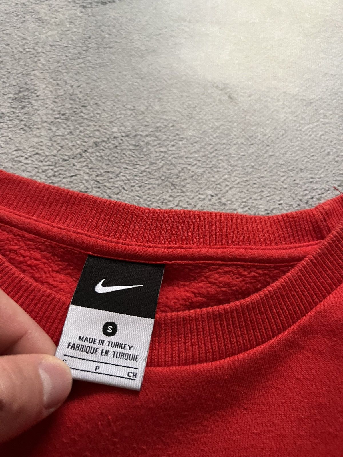 Nike × Vintage Vintage Y2k Nike ❤️ Big Swoosh Sweatshirt 00’s Size US S / EU 44-46 / 1 - 5 Thumbnail