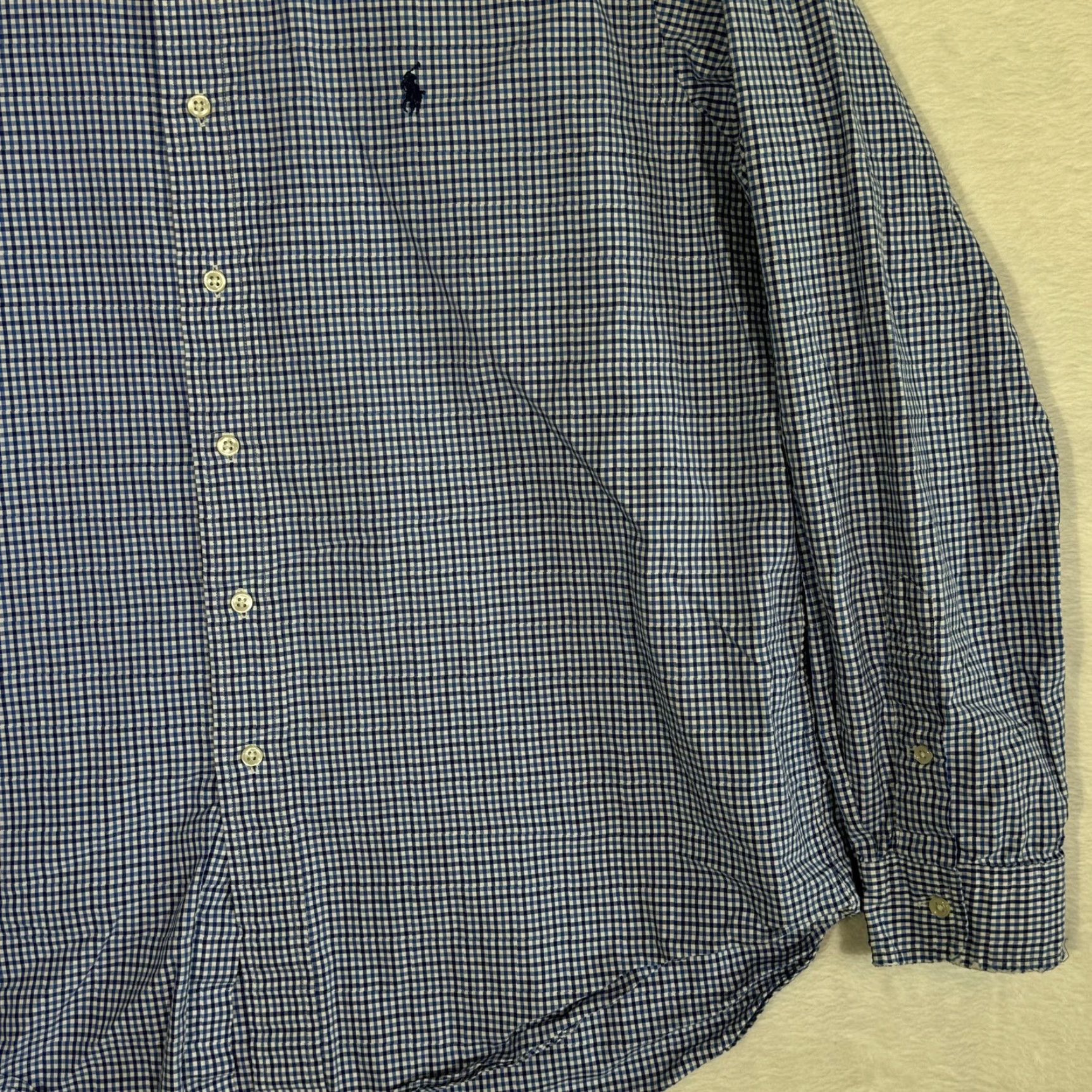 Ralph Lauren Ralph Lauren Shirt Mens XL Blue Checked Classic Fit Button-Down Long Sleeve Size US XL / EU 56 / 4 - 6 Thumbnail