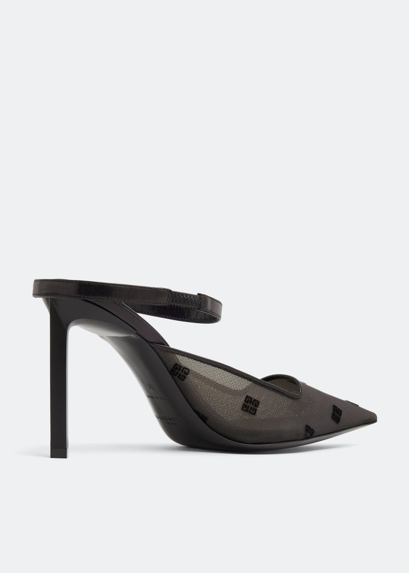 Givenchy o1w1db10525 Show Strap 95 Mules in Black Size US 5 / IT 35 - 3 Thumbnail