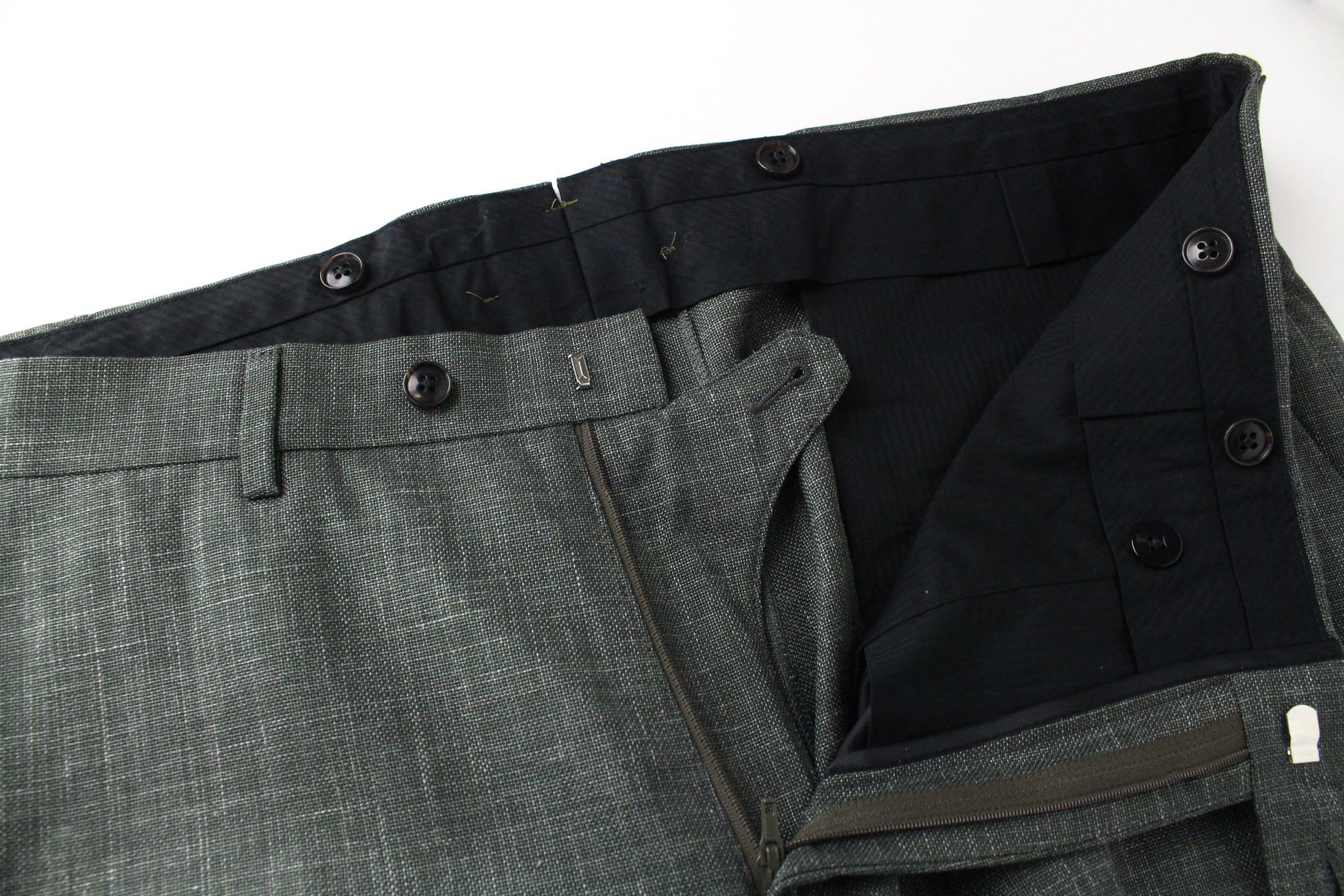 Suitsupply UK42S Green Wool Silk Linen Lined 72540 Size 42S - 3 Thumbnail