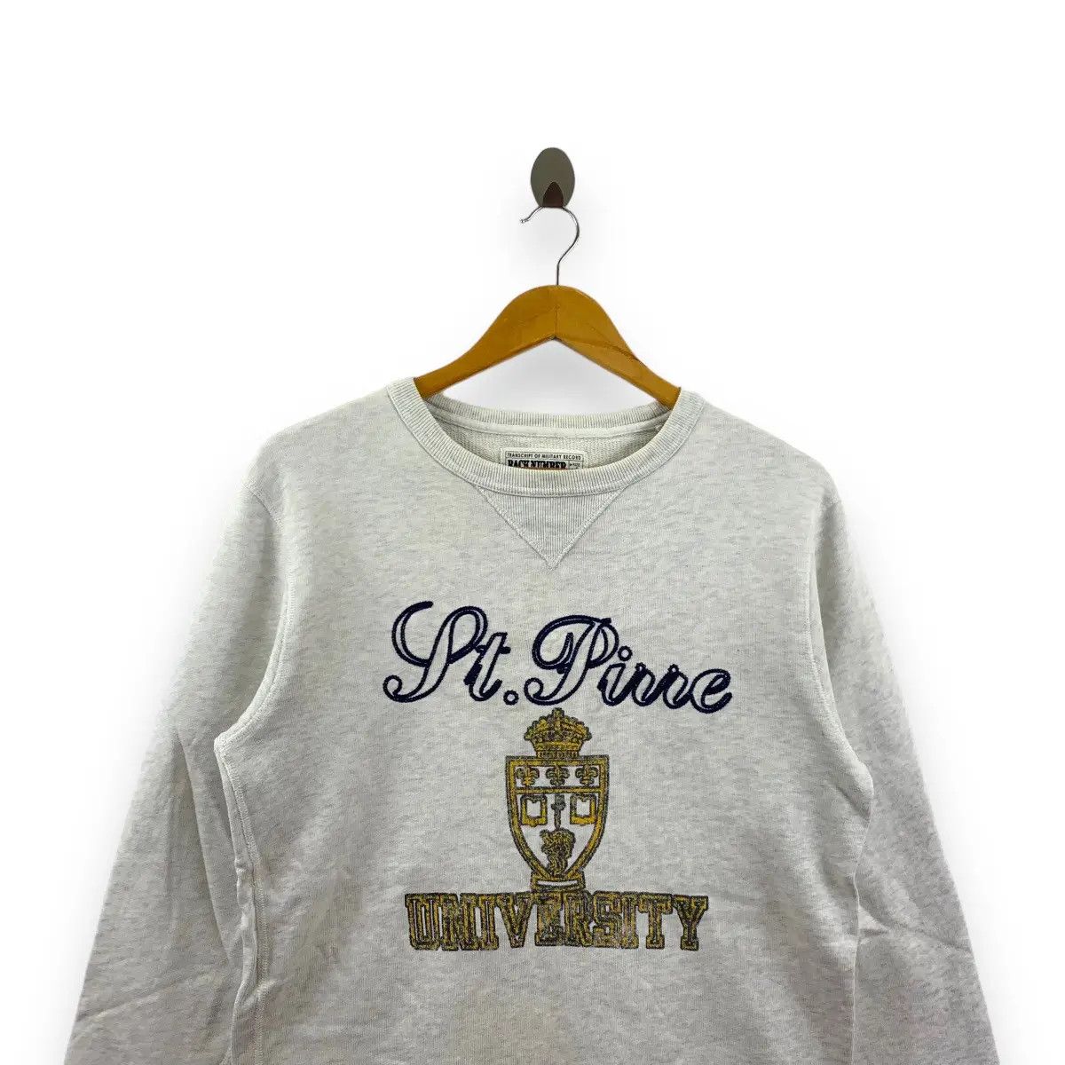 Vintage Vintage ST. PIERRE UNIVERSITY Printed Logo Sweatshirt Size S / US 4 / IT 40 - 3 Thumbnail