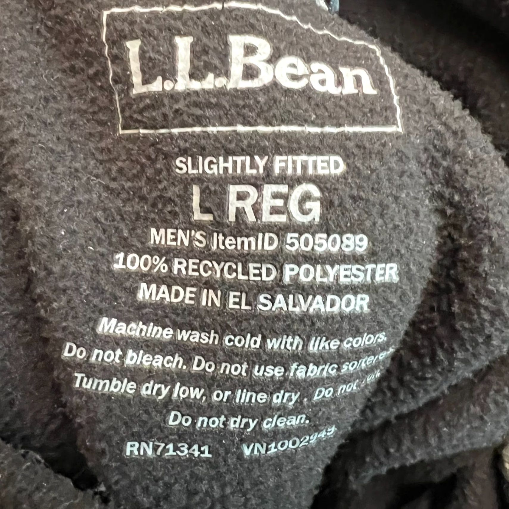 Vintage L.L. Bean 1/4 Zip Fleece Pullover Sweatshirt Mens Size L Black Slightly Fitted Size US L / EU 52-54 / 3 - 5 Thumbnail