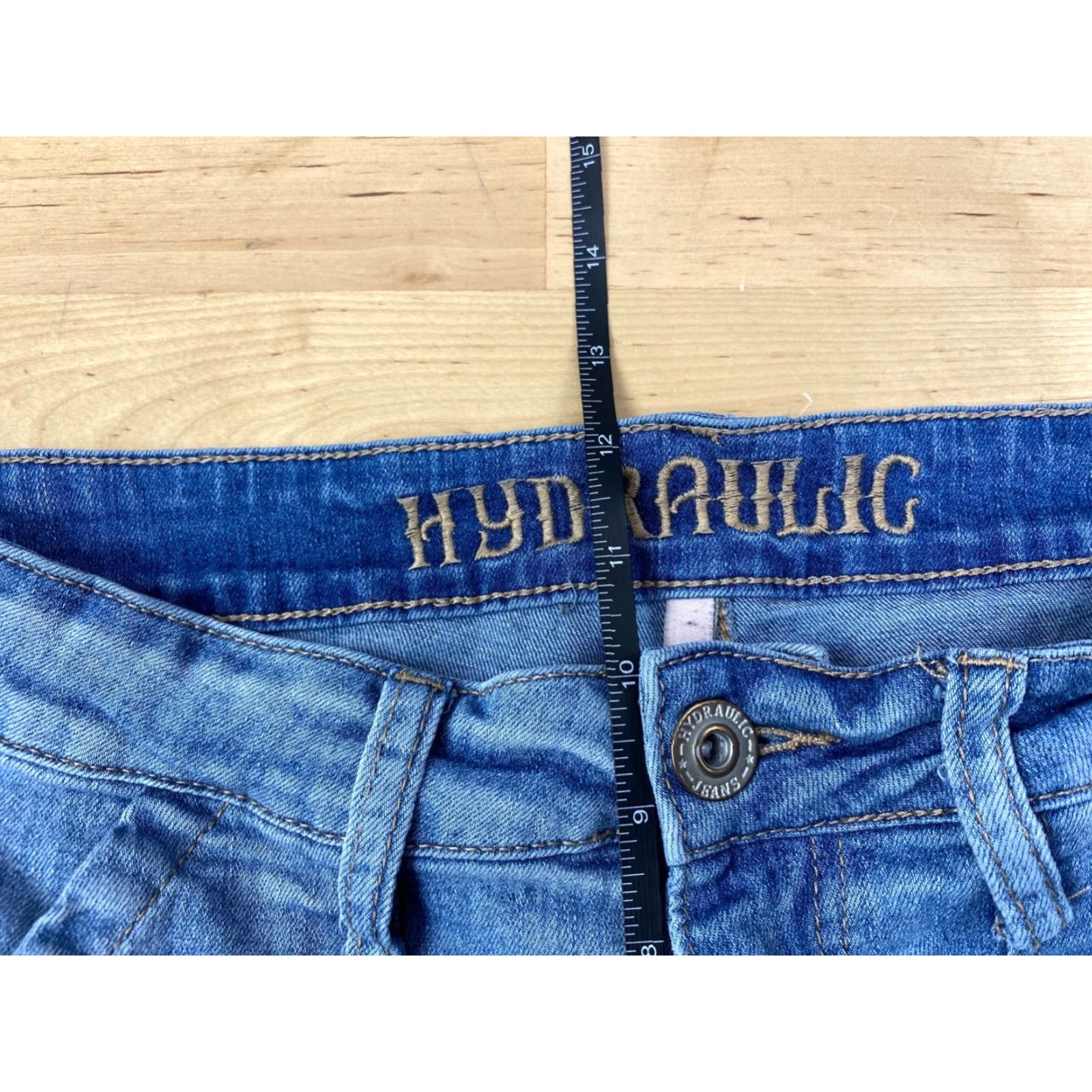 Vintage VINTAGE HYDRAULIC Womens Murray Wide Leg Jeans 3/4 Blue Size 8 Casual #5303 Size 30" / US 8 / IT 44 - 6 Thumbnail