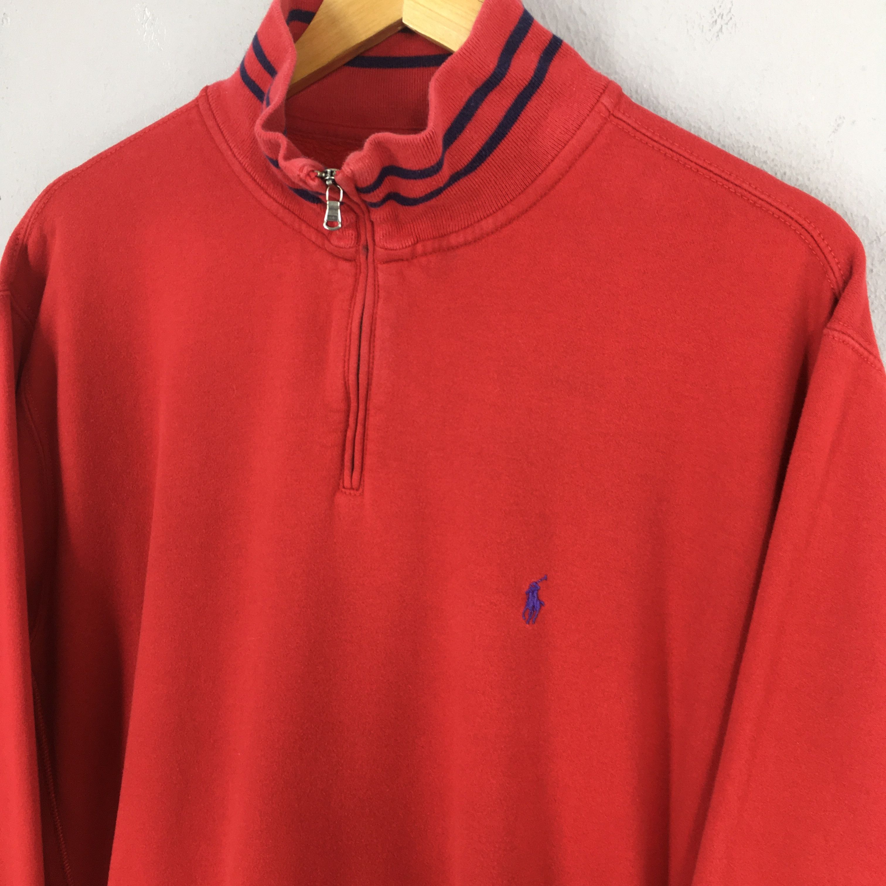 Polo Ralph Lauren Vintage Polo Ralph Lauren Half Zipper Sweatshirt XLarge Size US XL / EU 56 / 4 - 3 Thumbnail