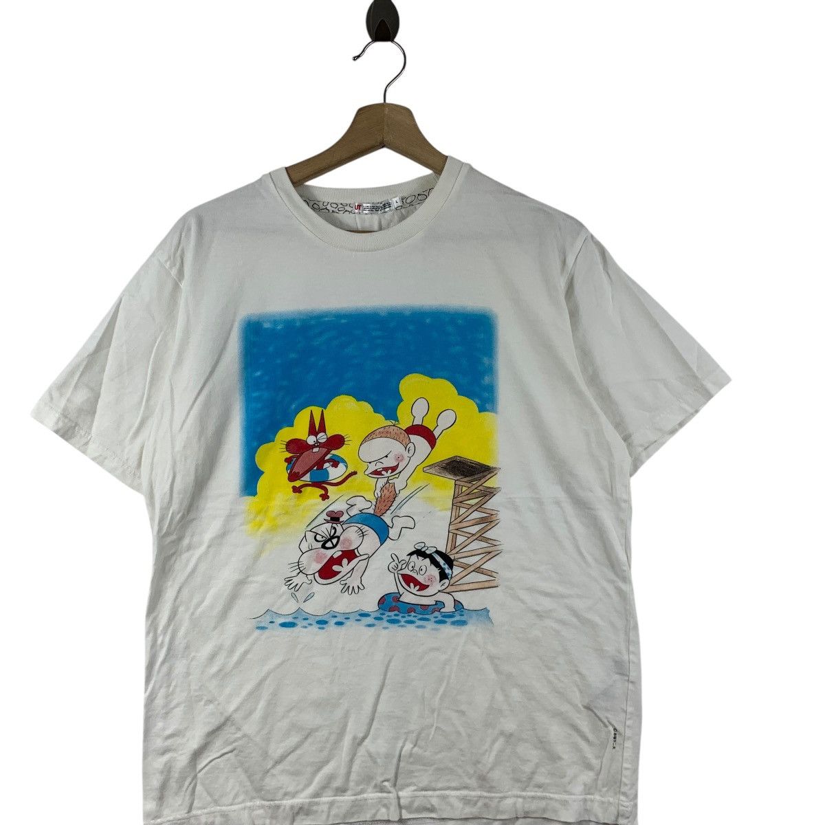 Uniqlo UNIQLO x TENSAI BAKABON Fujio Akatsuka Kodansha Tee Shirt Size US L / EU 52-54 / 3 - 3 Thumbnail